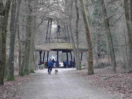Karlstern, Käfertaler Wald Mannheim, Blick von Neue Poststraße